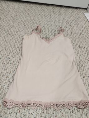 American Rag Blush Lace-Trim Slip Chemise
